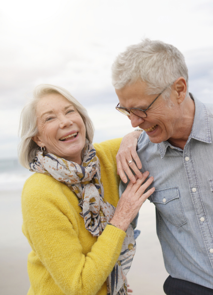 older couple smiling