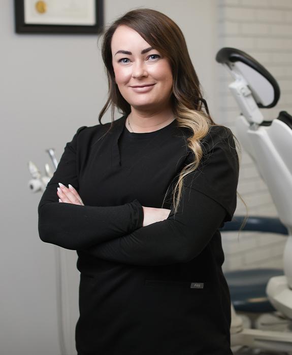 Dental office administration team Kate