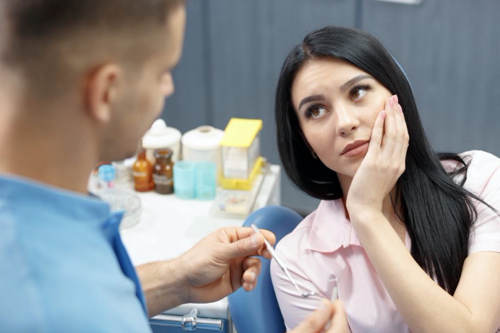 woman getting a root canal